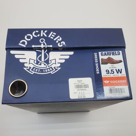 Dockers Men's Garfield Dress Oxford Shoes Size 9.5W Brown/Tan NEW - Picture 12 of 12